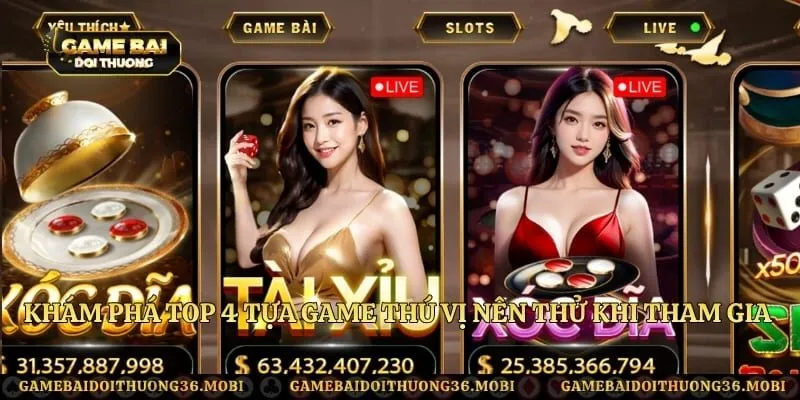Khám phá top 4 tựa game thú vị nên thử khi tham gia HitClub