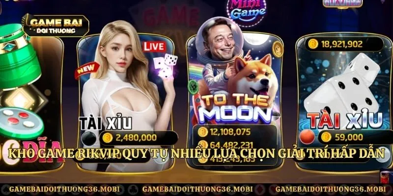 Kho game RikVip quy tụ nhiều lựa chọn giải trí hấp dẫn