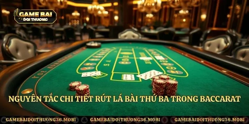 Nguyên tắc chi tiết rút lá bài thứ ba trong Baccarat